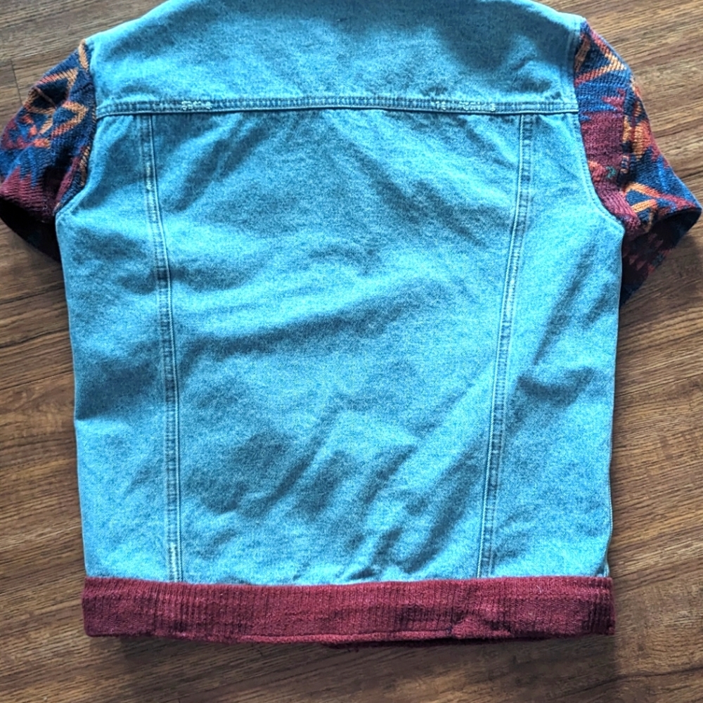 Women's Aztec Jean Jacket Harper Sz S View 5